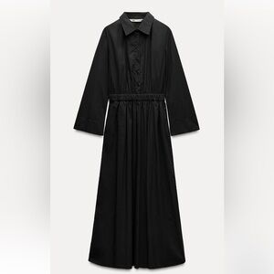 Zara Elastic Waistband Maxi Dress